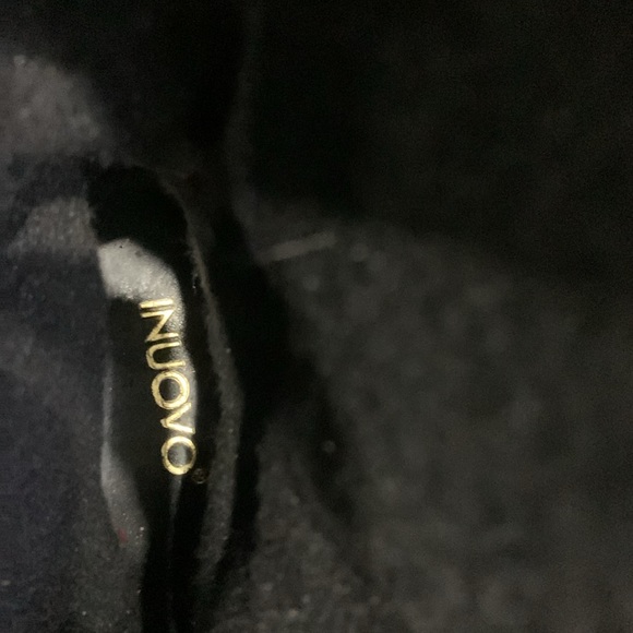 Inuovo 💯% Leather Low Heels Pull On Round Toe Lace Details Booti… - Picture 7 of 11